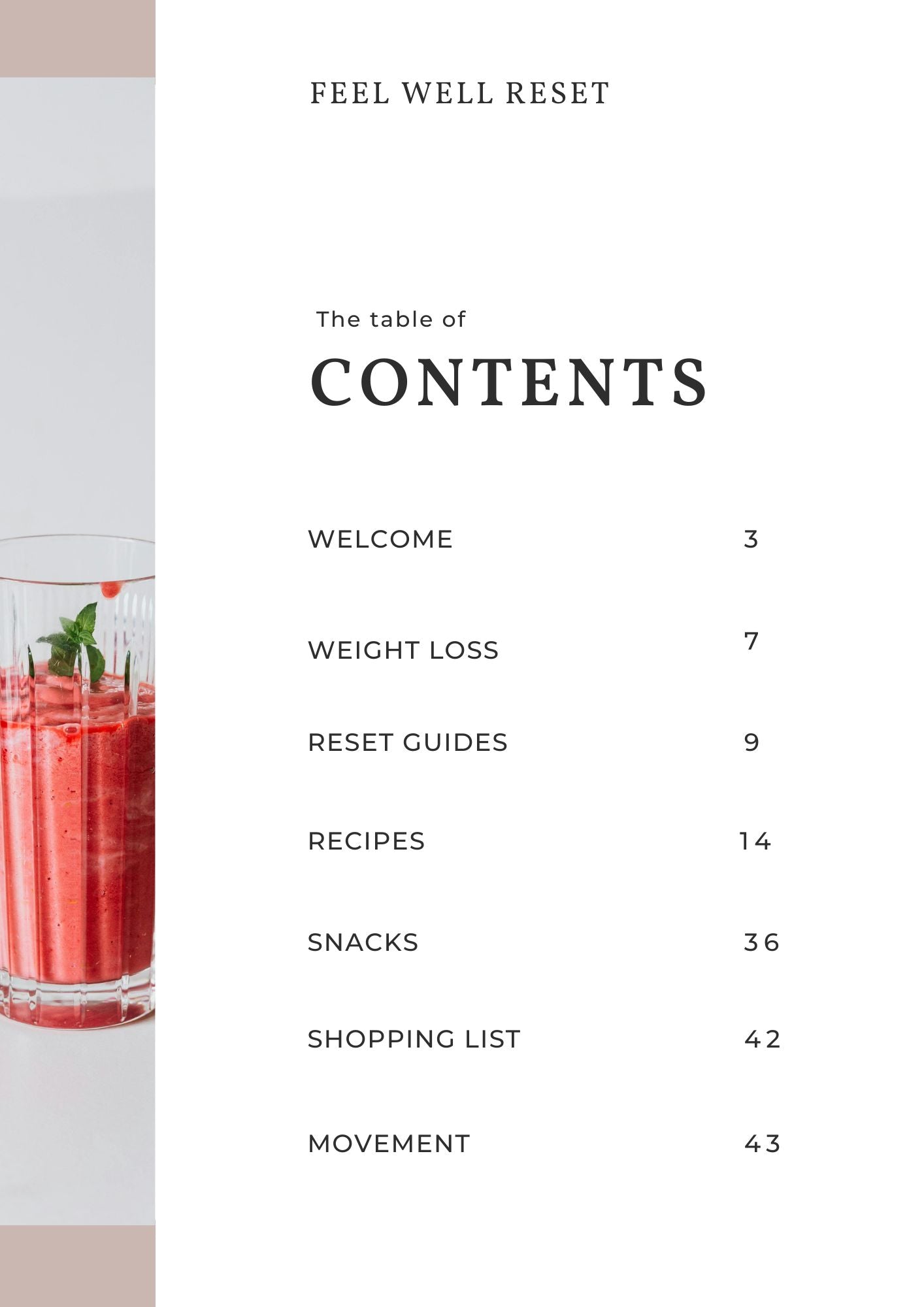 Smoothie Cleanse - 3, 5, and 7 Day Gentle Reset